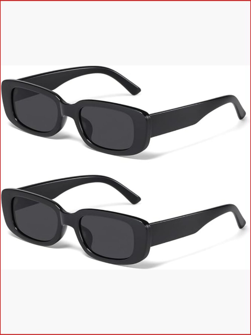 Vintage Retro Y2K Square Sunglasses UV Protection Rectangle Frame